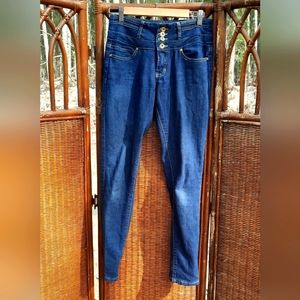 🍀3/15 Red Blue Denim Blue Jeans (Juniors)